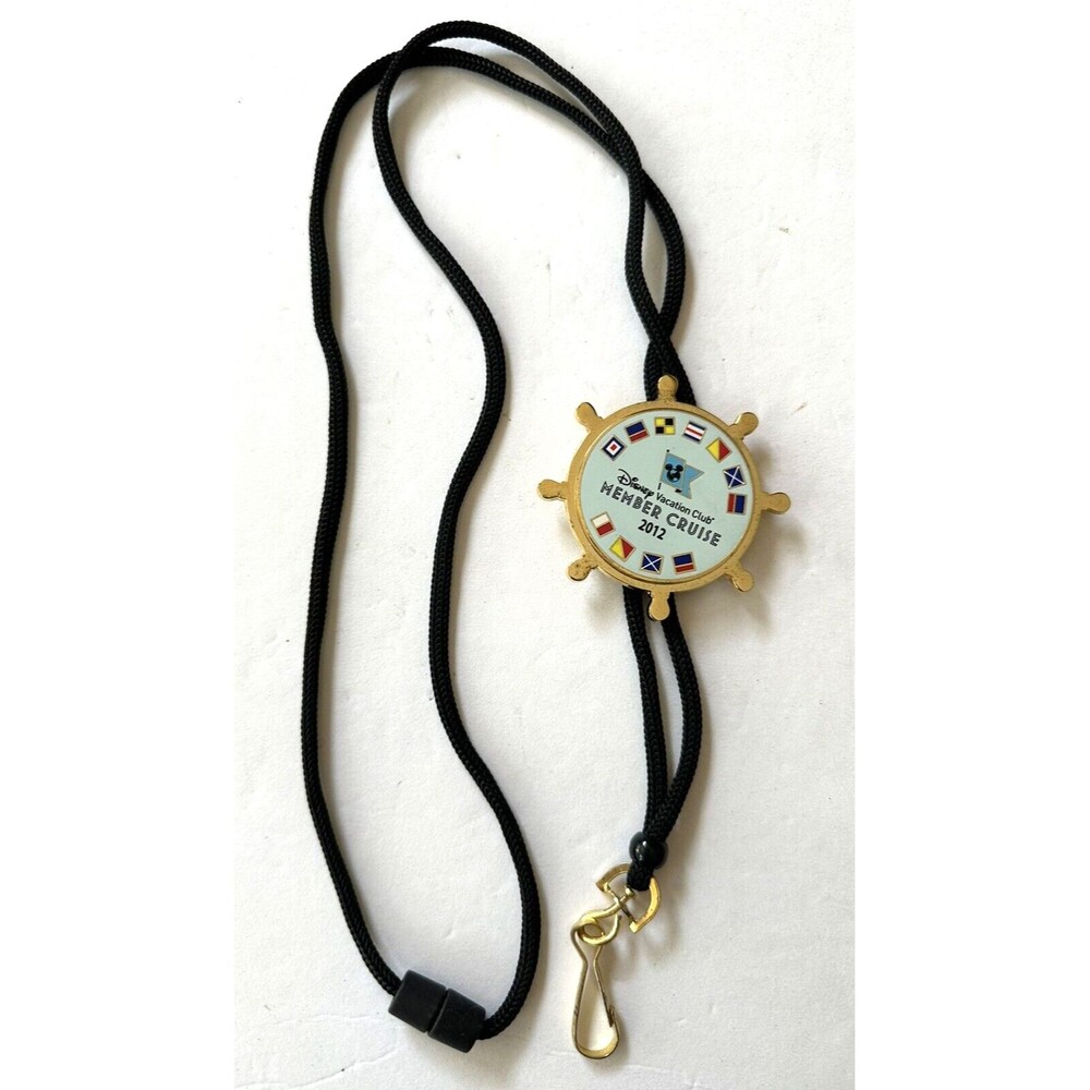 DISNEY VACATION CLUB MEMBER CRUISE 2012 MEDALLION WITH LANYARD